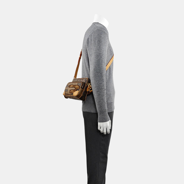 NIL Damier Ebene Coated Canvas Brown
