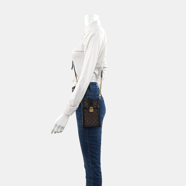 TRUNK Monogram Coated Canvas Brown