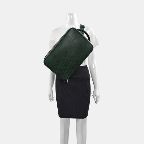 World Tour Large Calfskin Green