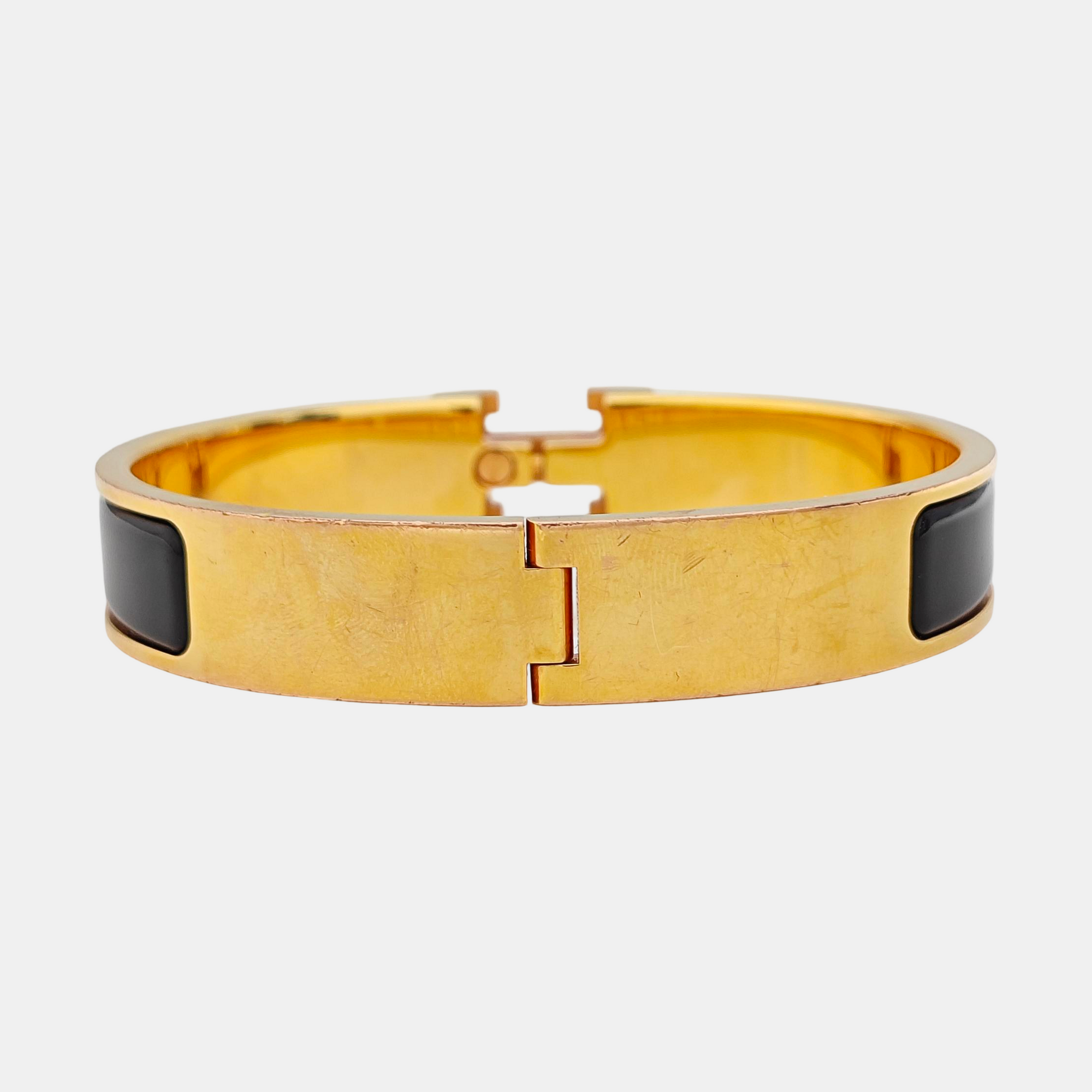 Clic H Metal Gold Bangle