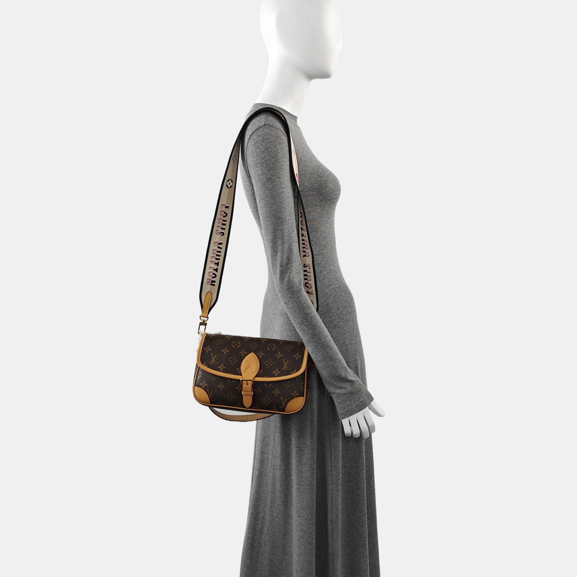 DIANE Monogram Coated Canvas Brown