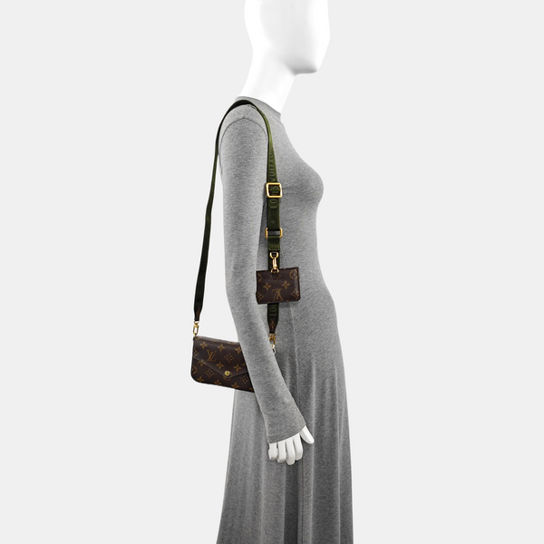 FÉLICIE Monogram Coated Canvas Brown