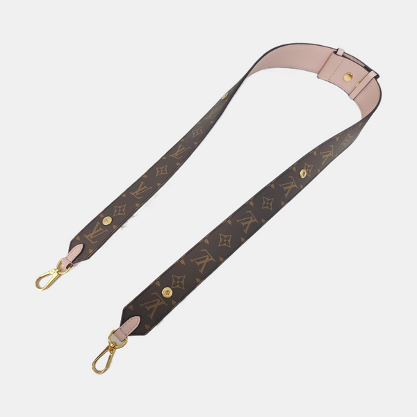 Monogram Coated Canvas Bag Strap Brown