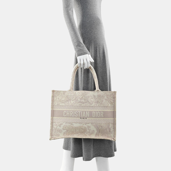Book Tote Medium Canvas Pink