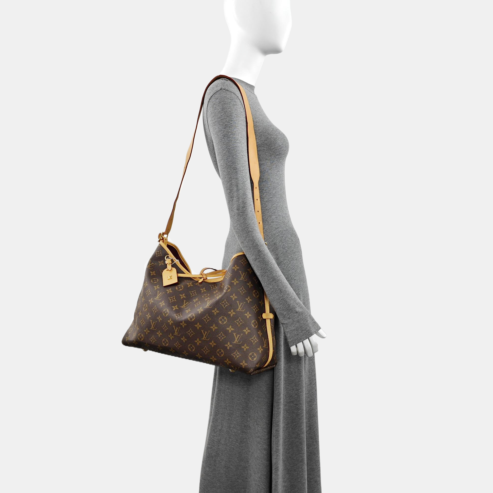 CARRYALL MM Monogram Coated Canvas Brown