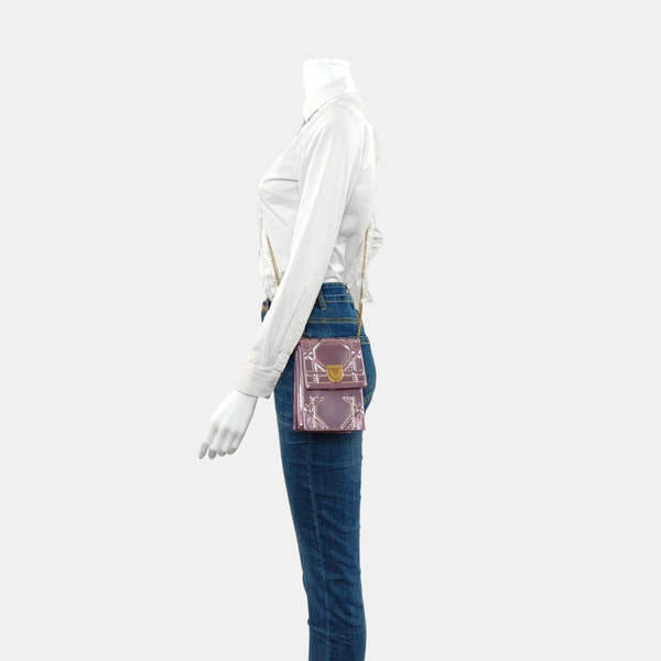 Authenticated pre-owned  Diorama Calfskin Pink - Shoulder Bag at Looply
