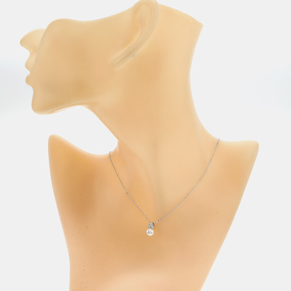 18k White Gold Silver Necklace