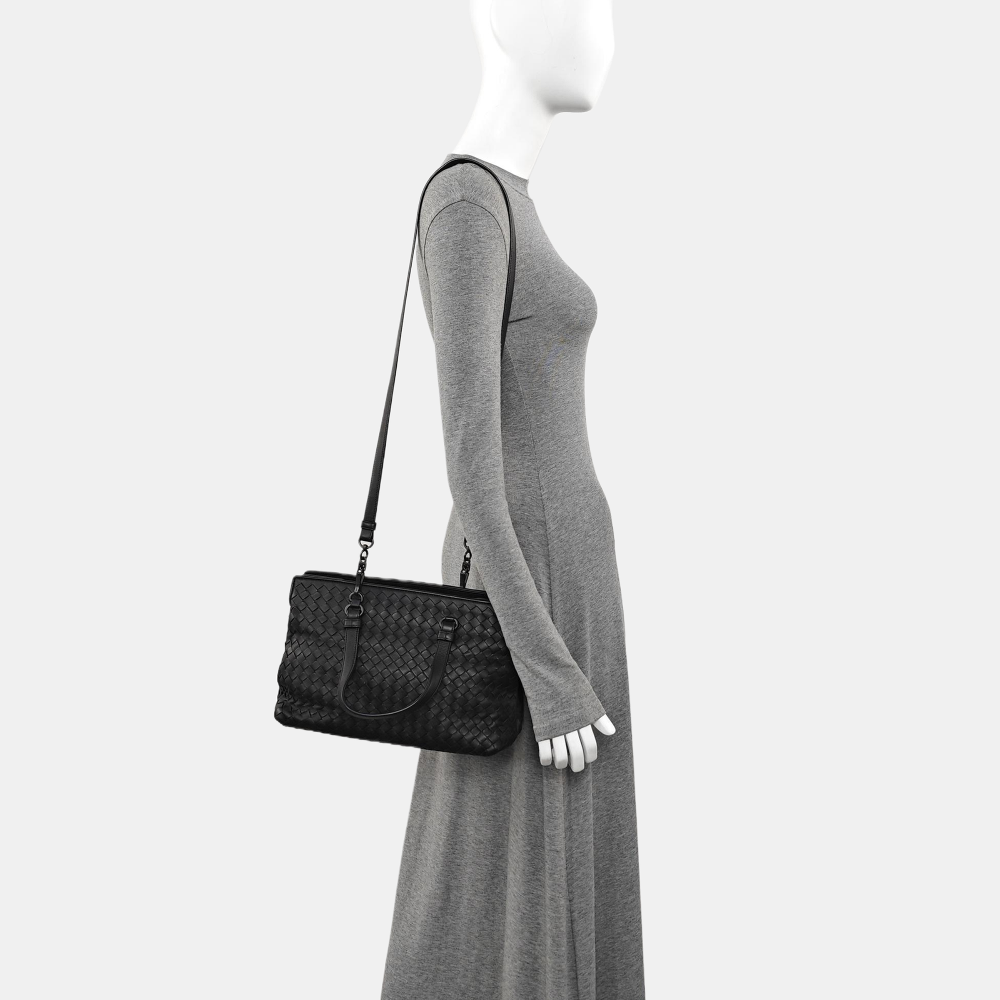 Lambskin Shoulder Bag Black