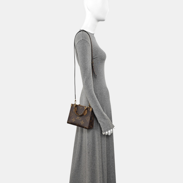 ONTHEGO BB Monogram Coated Canvas Brown