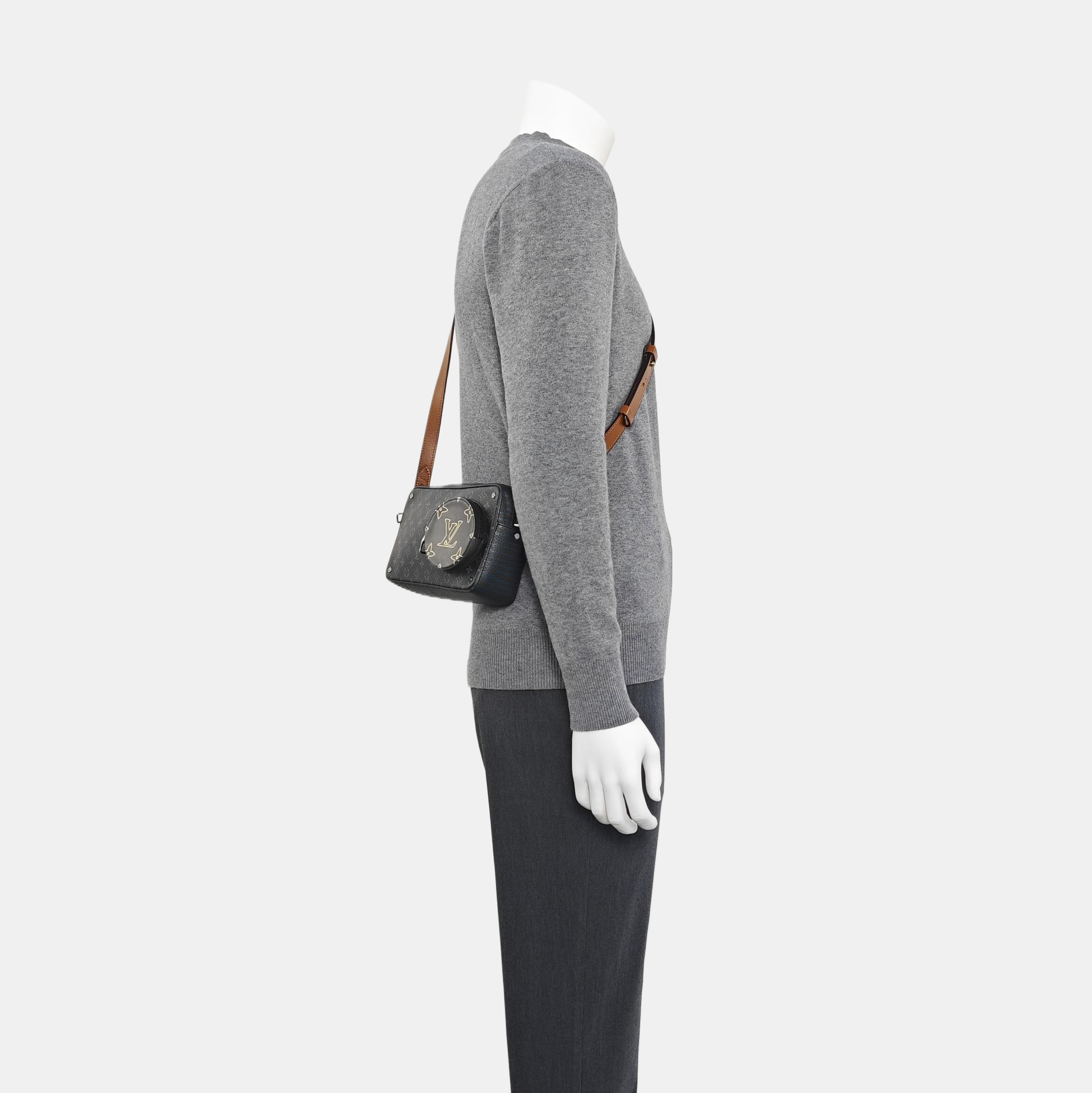 VOLGA Monogram Coated Canvas Gray