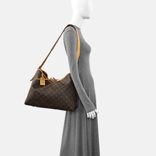 CARRYALL MM Monogram Coated Canvas Brown