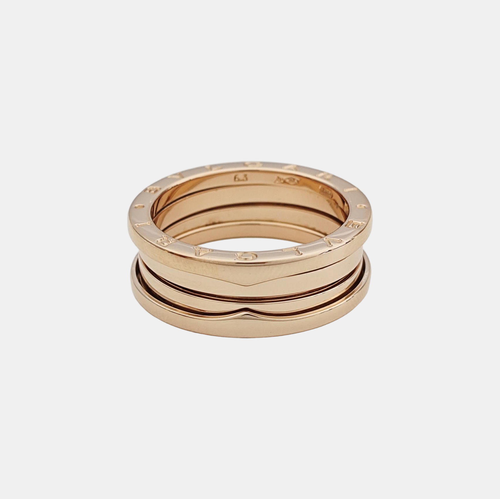 B.ZERO1 18k Rose Gold Ring EU 63