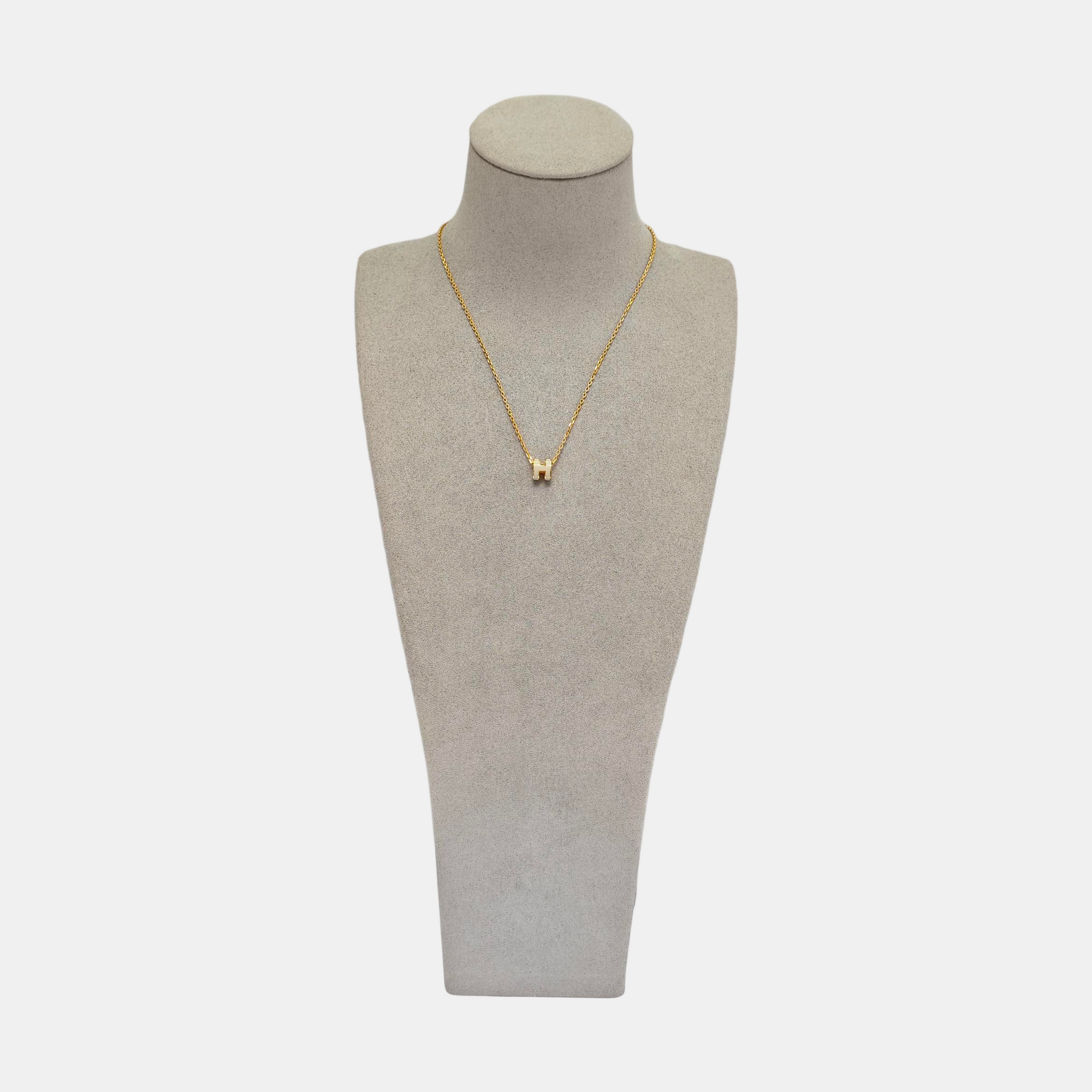 Pop H Metal Rose Gold Necklace