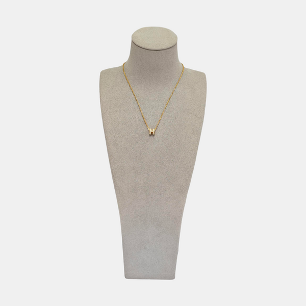 Pop H Metal Rose Gold Necklace