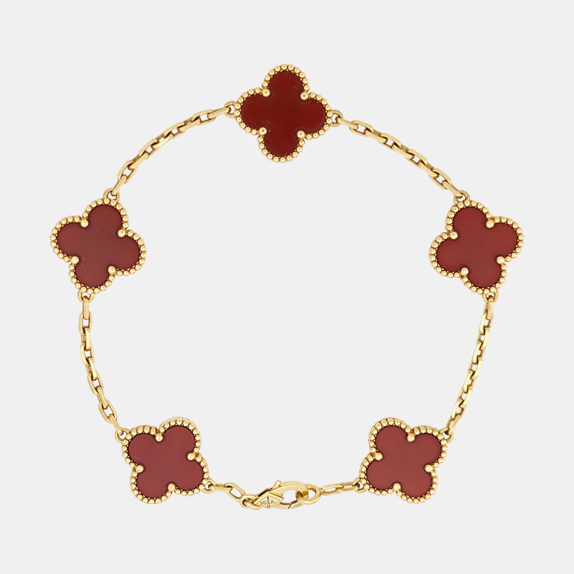 Vintage Alhambra 18k Gold Bracelet