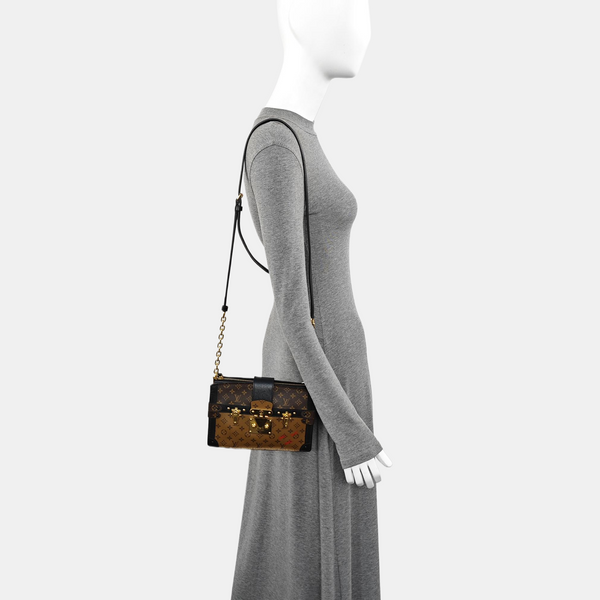 TRUNK Monogram Coated Canvas Brown