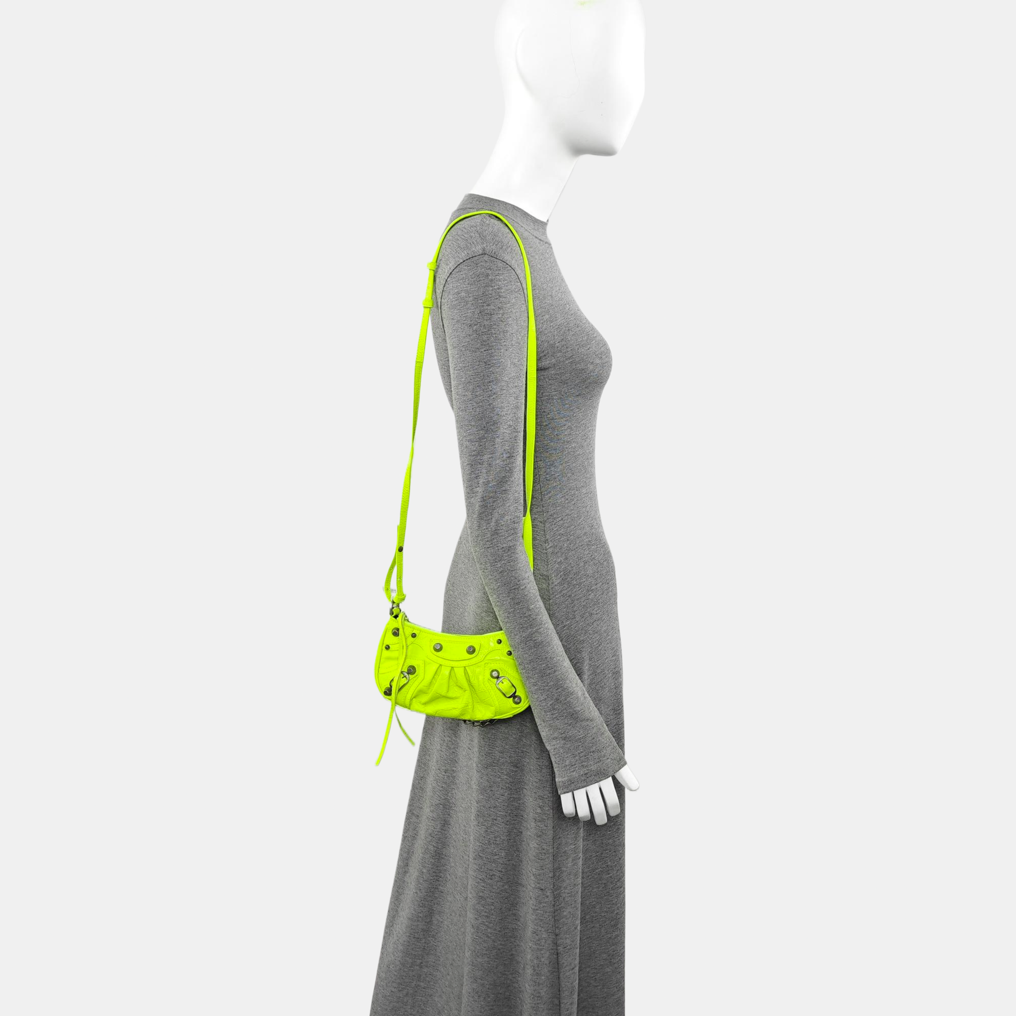 Le Cagole Mini Calfskin Green