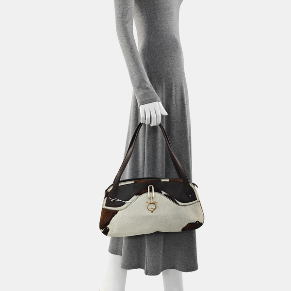 Horsehair Shoulder Bag Multicolor