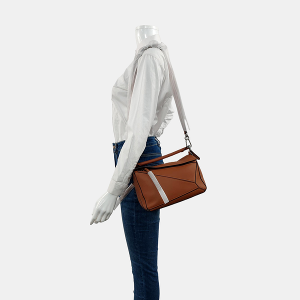 Puzzle Small Calfskin Brown