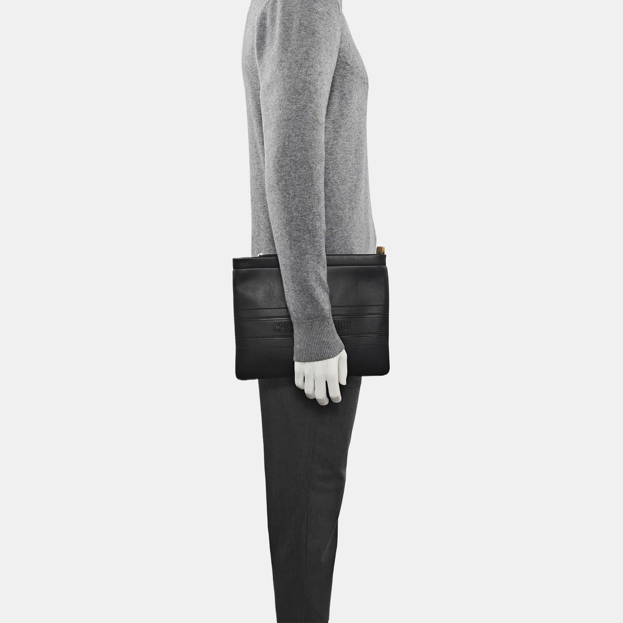 Calfskin Clutch Black