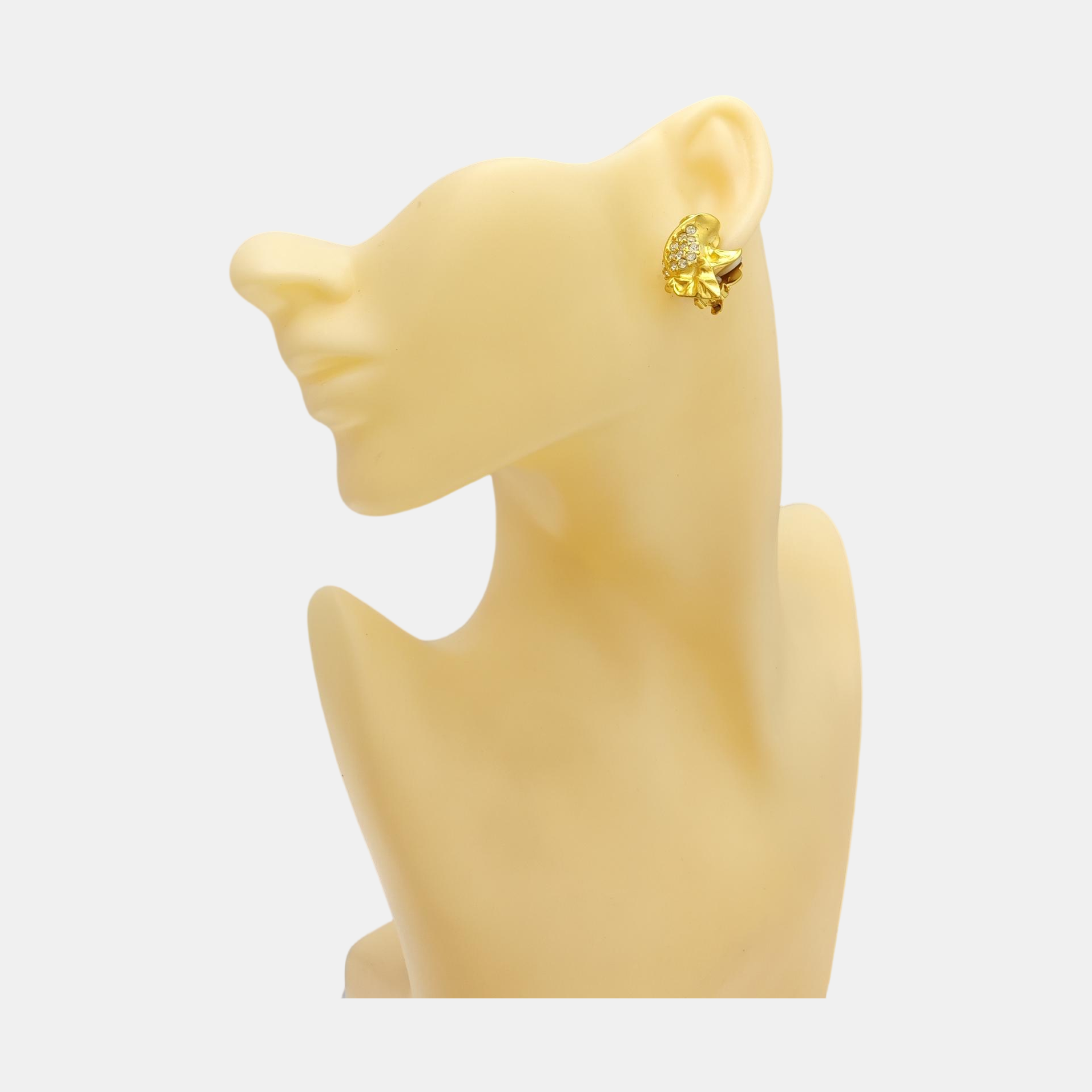 Metal Gold Clip On Earrings