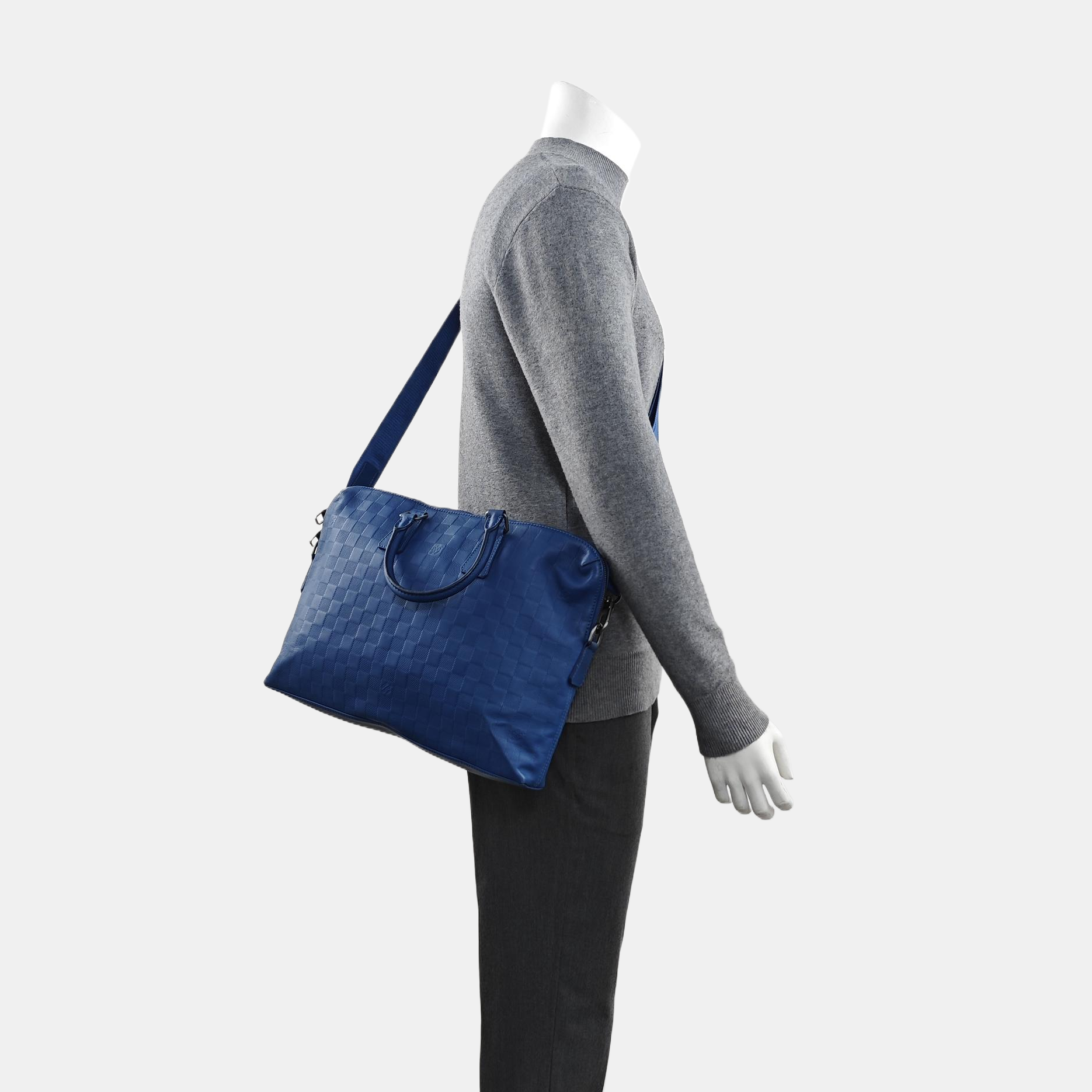 PORTE-DOCUMENTS Damier Calfskin Blue