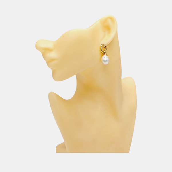 Metal Gold Stud Earrings