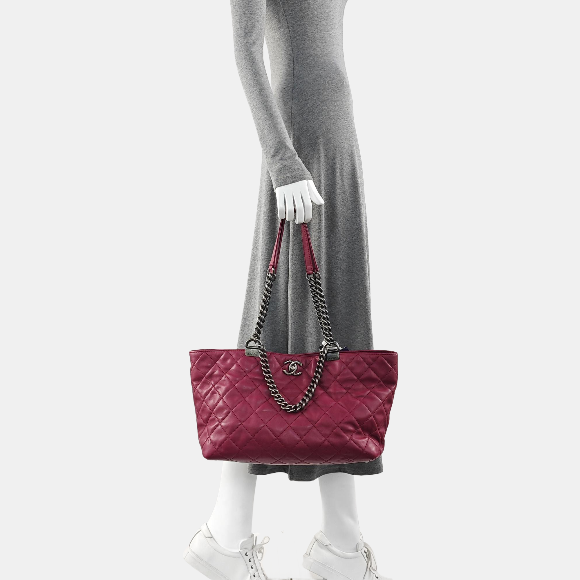 Quilted Calfskin Red