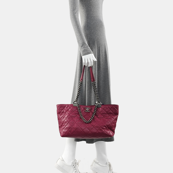 Quilted Calfskin Red