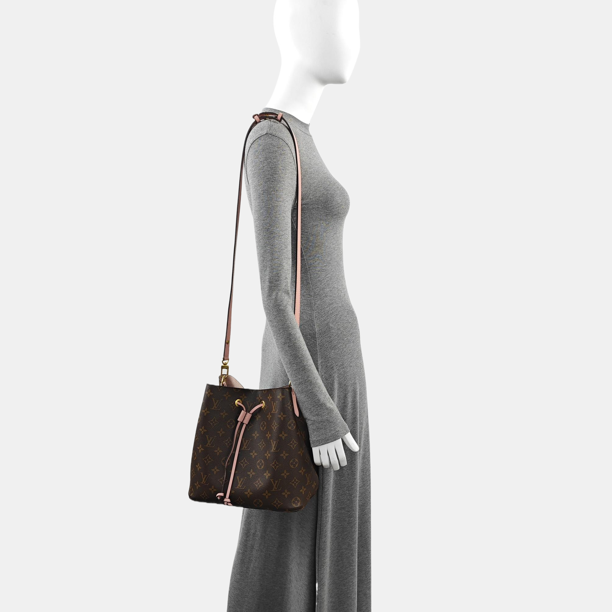 NÉONOÉ MM Monogram Coated Canvas Brown