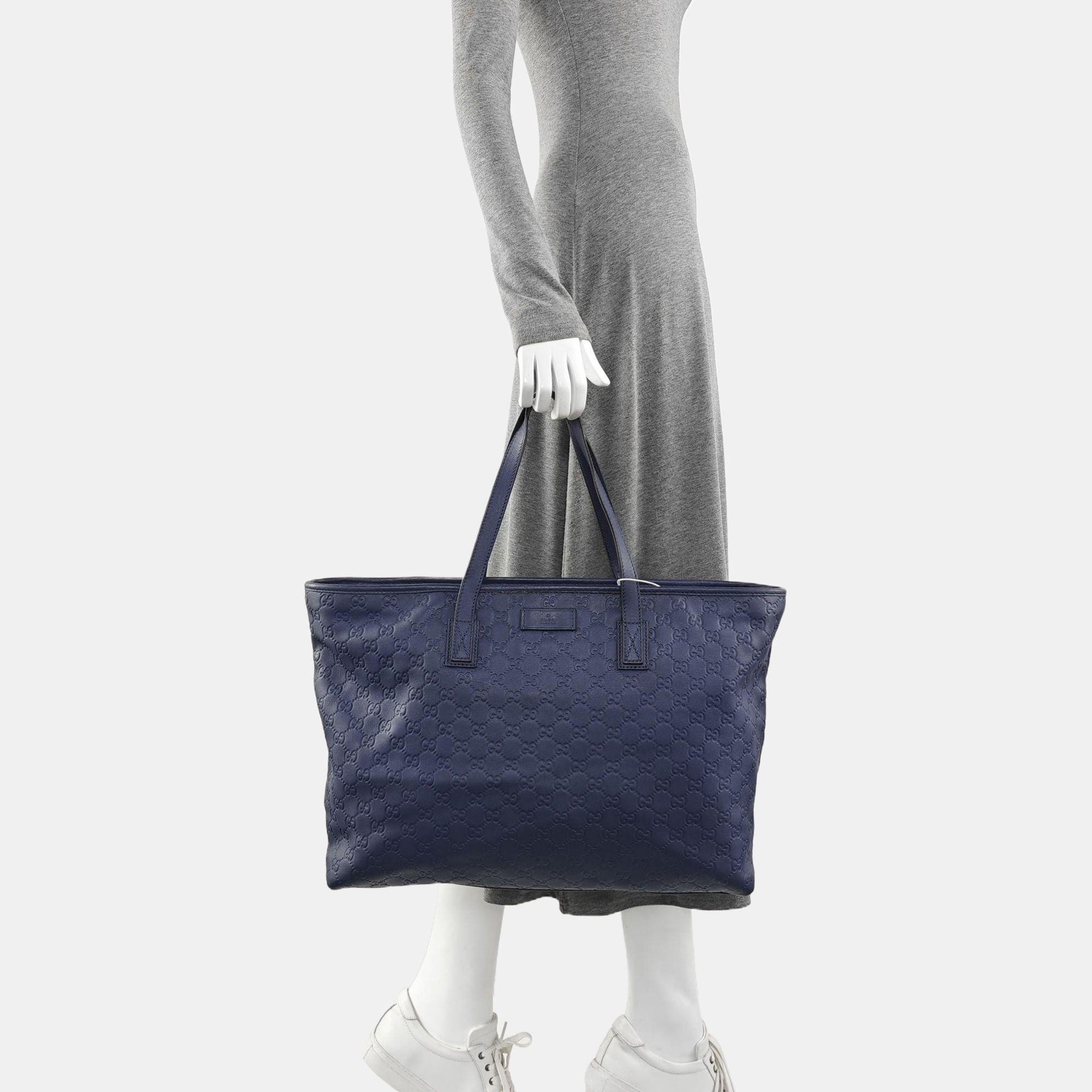 GG Imprime Monogram Calfskin Blue