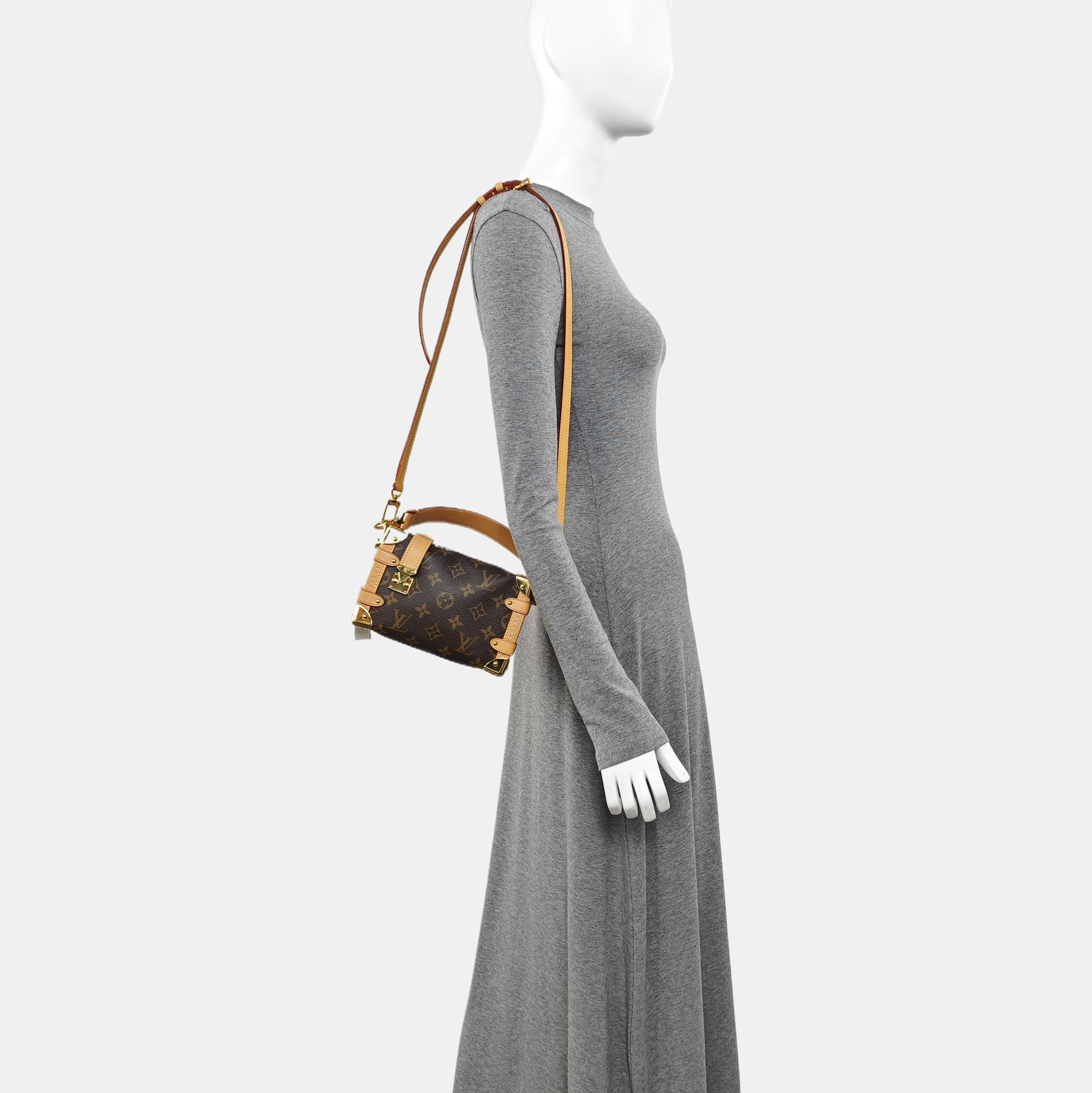 SIDE TRUNK PM Monogram Coated Canvas Brown