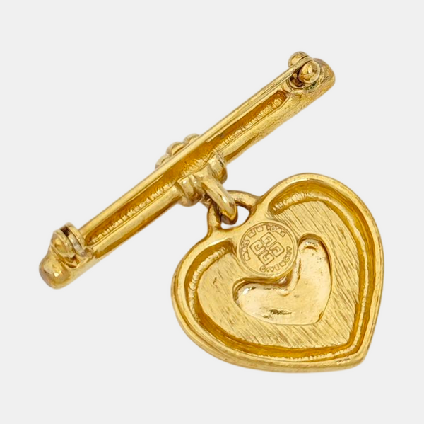 Metal Gold Brooch