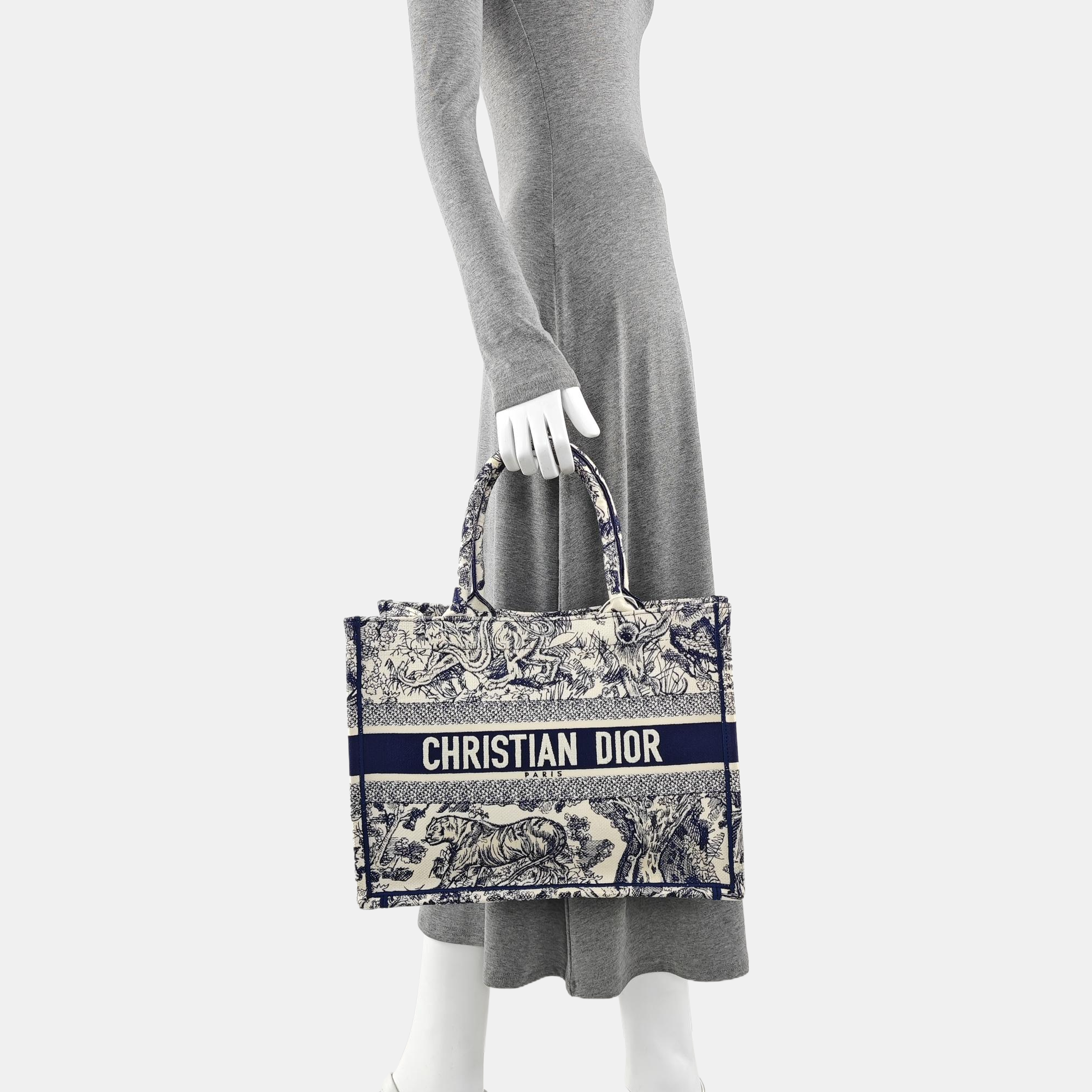 Book Tote Medium Canvas Blue