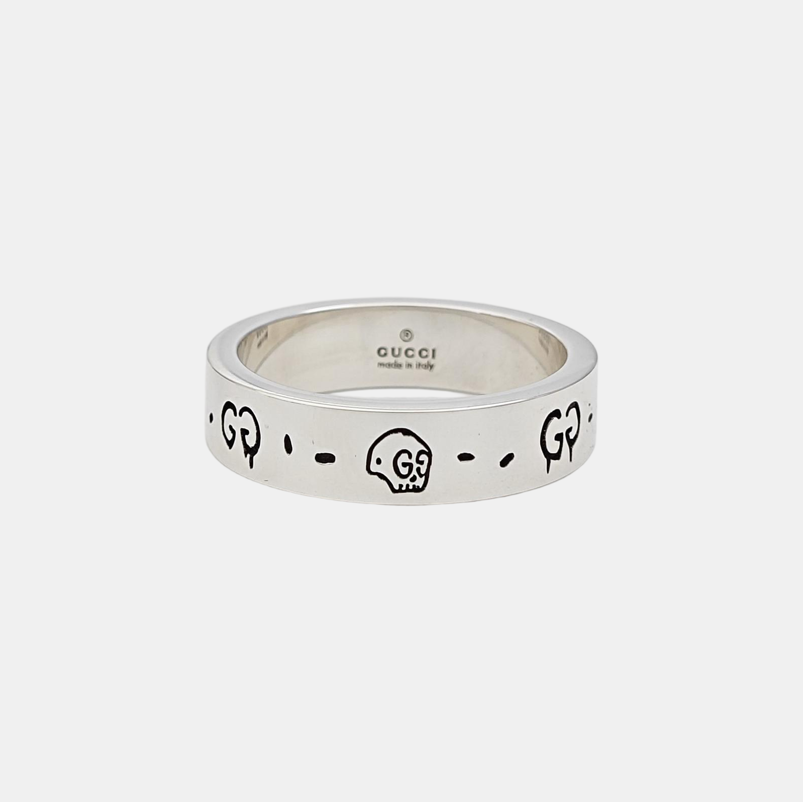 Ghost 925 Sterling Silver Ring EU 64