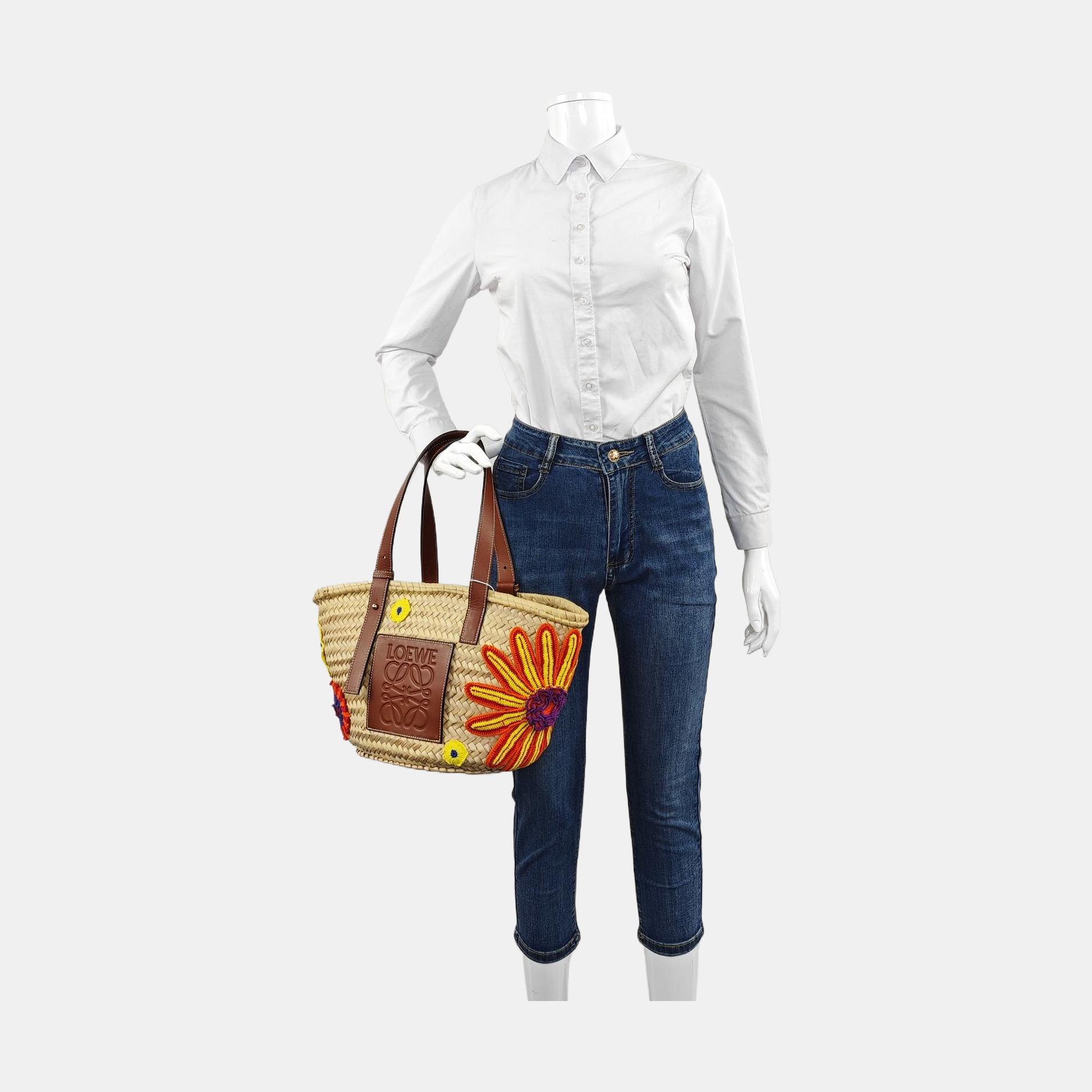 Basket Straw Yellow