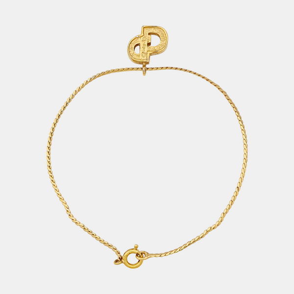 Petit CD Metal Gold Bracelet