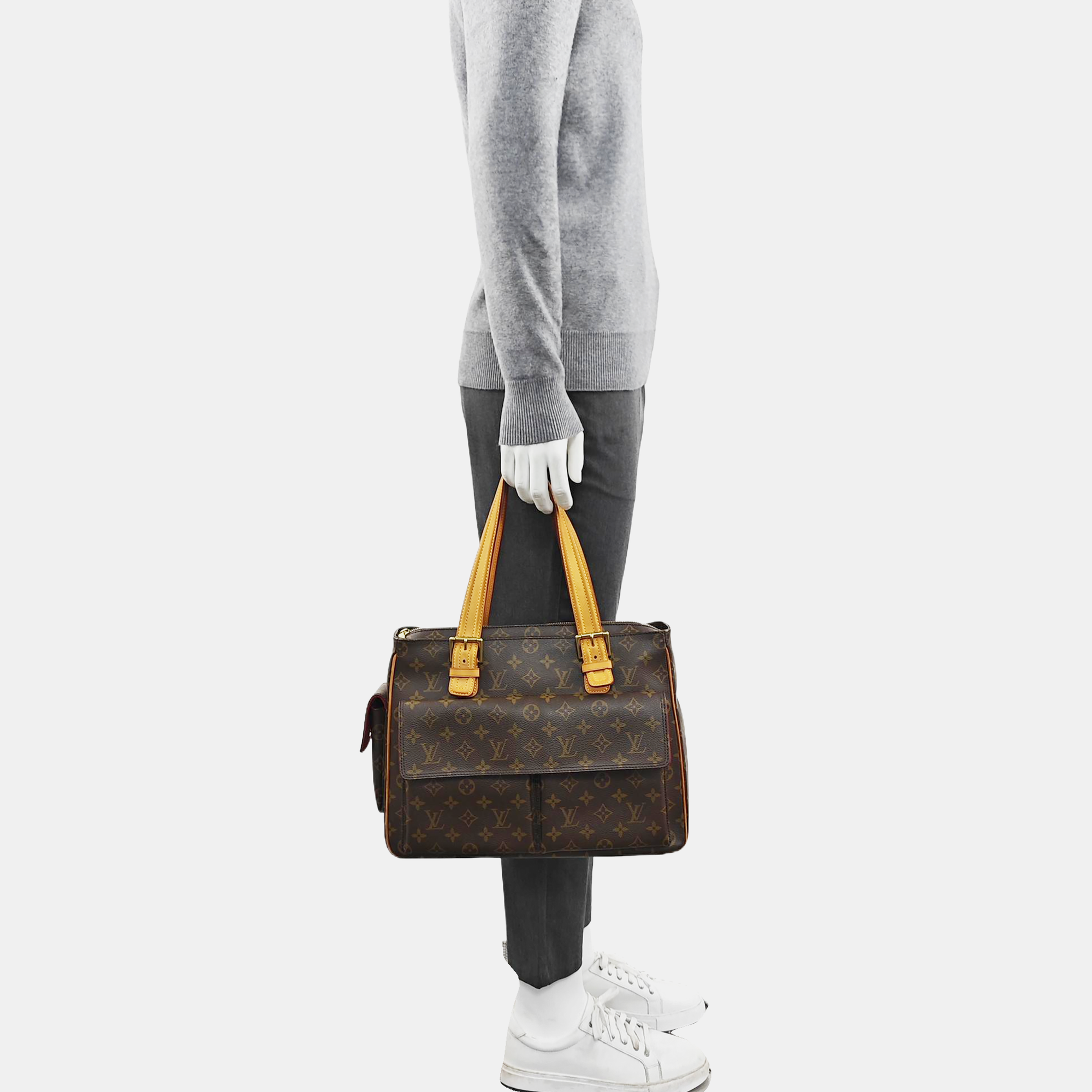 MULTIPLE Monogram Coated Canvas Brown