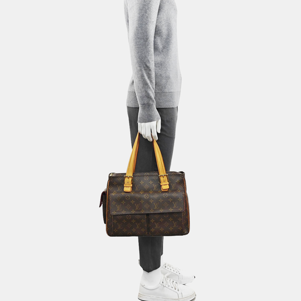 MULTIPLE Monogram Coated Canvas Brown