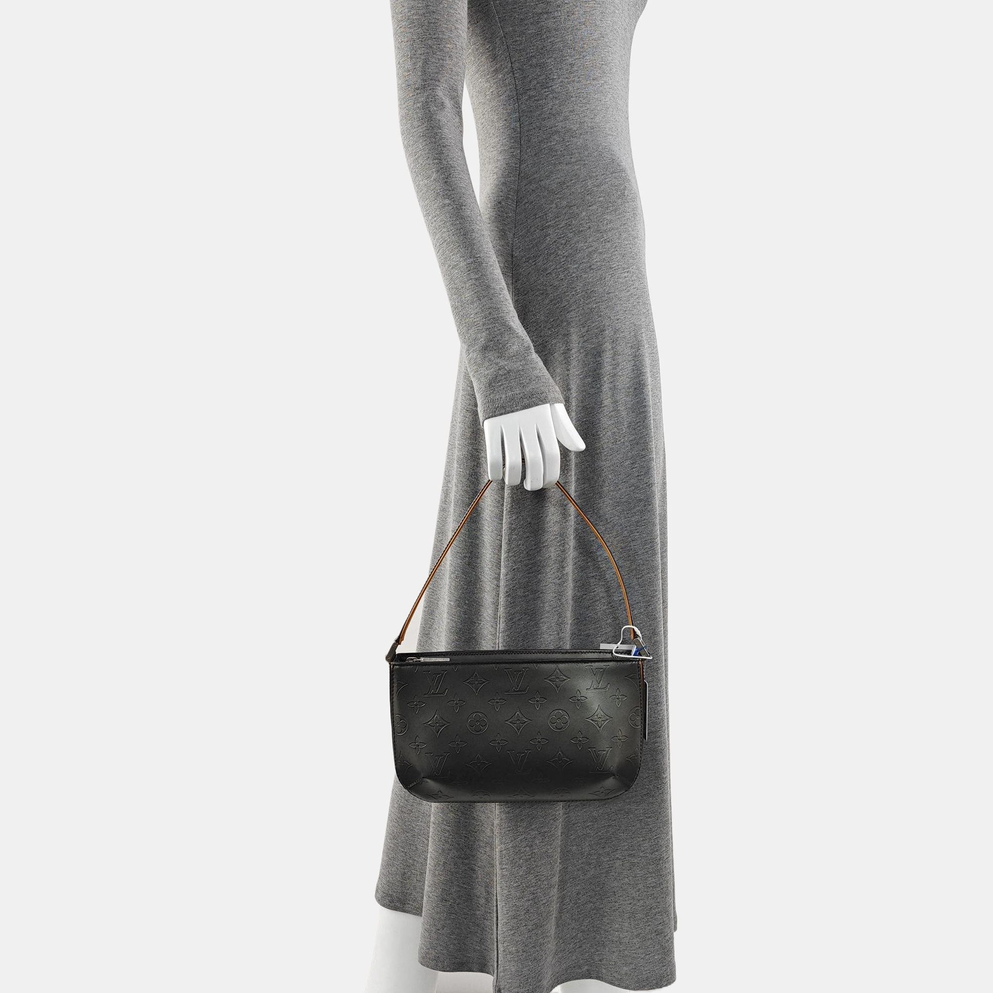 FOWLER Monogram Calfskin Gray