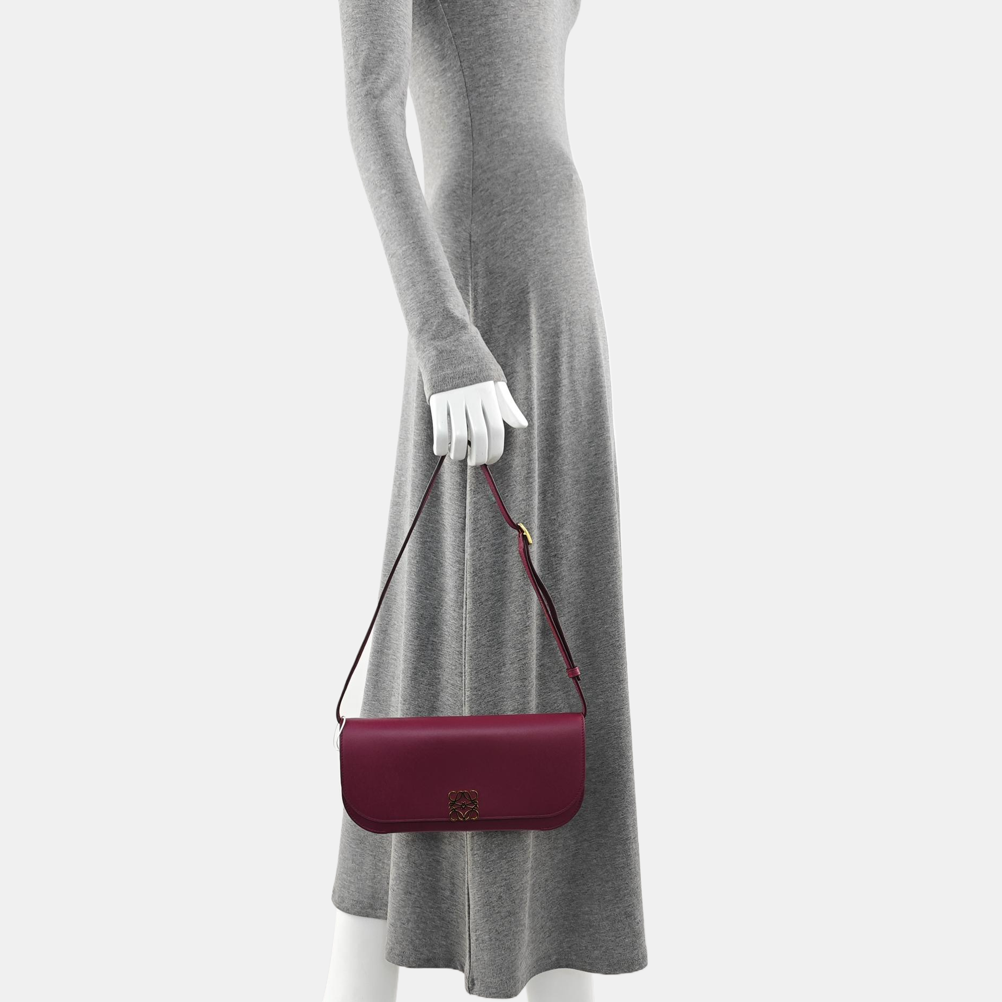 Calfskin Shoulder Bag Red
