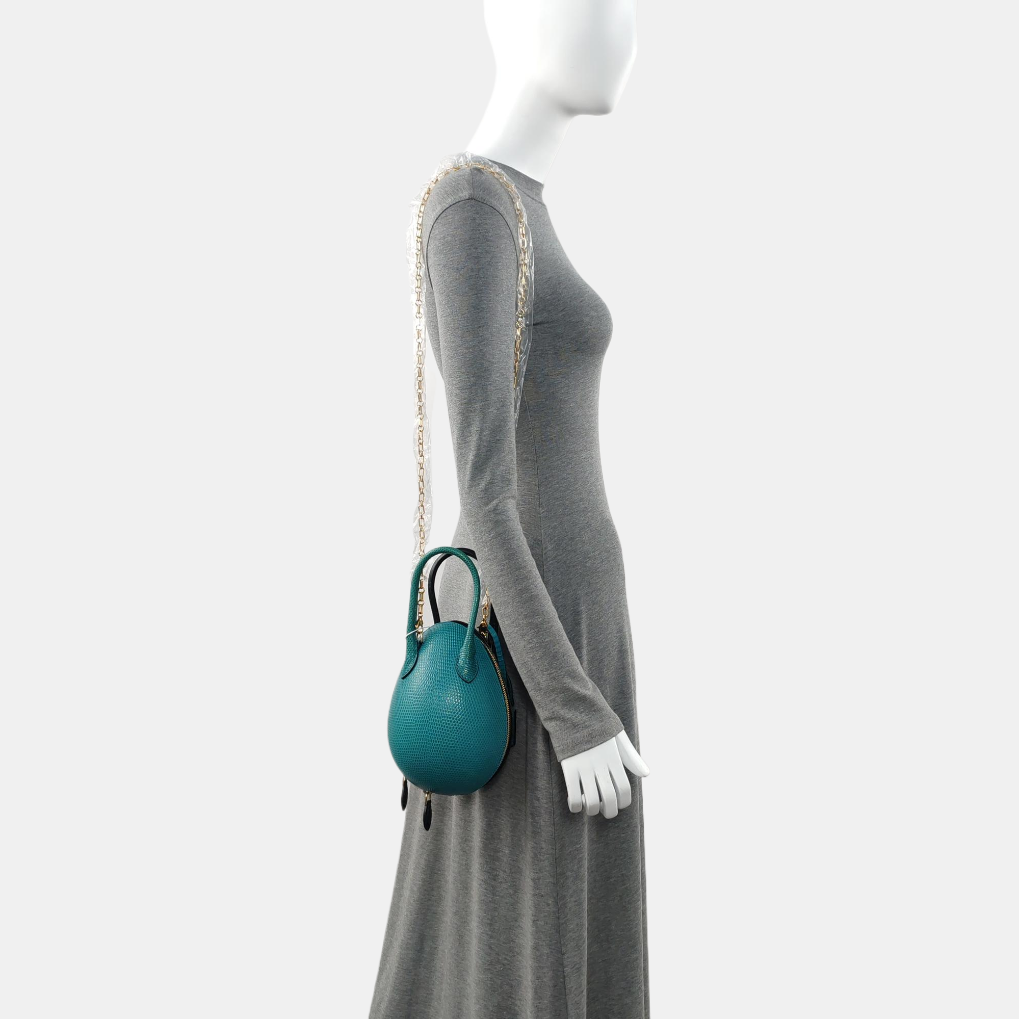 Python Shoulder Bag Blue
