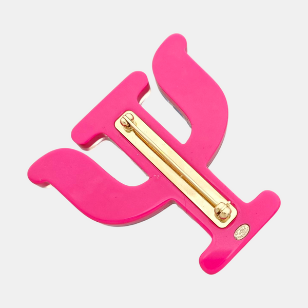 Synthetic Material Red Brooch