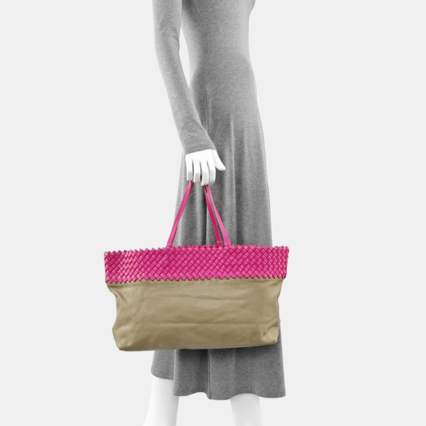 Calfskin Tote Bag Brown