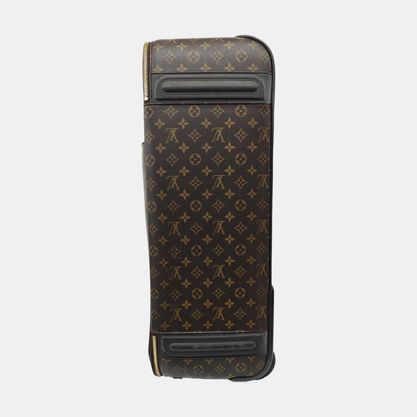 Monogram Coated Canvas Luggage Brown