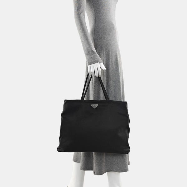 Nylon Tote Bag Black