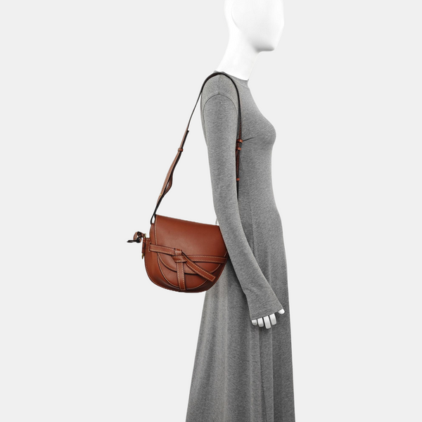 Gate Small Calfskin Brown