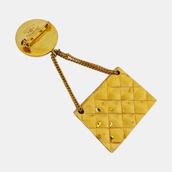 Metal Gold Brooch