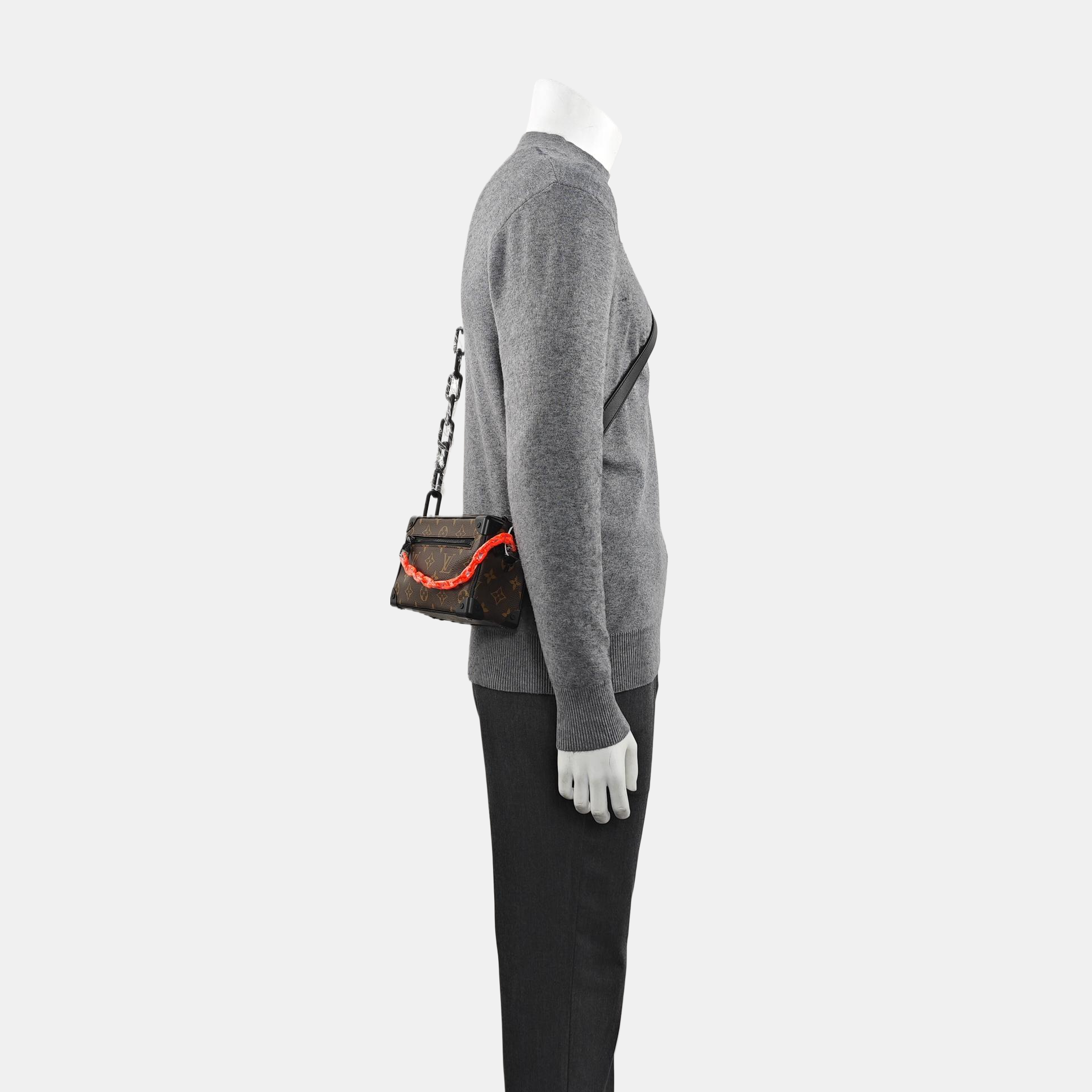 SOFT TRUNK Mini Monogram Coated Canvas Brown