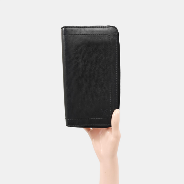 ZIPPY Calfskin Black Wallet